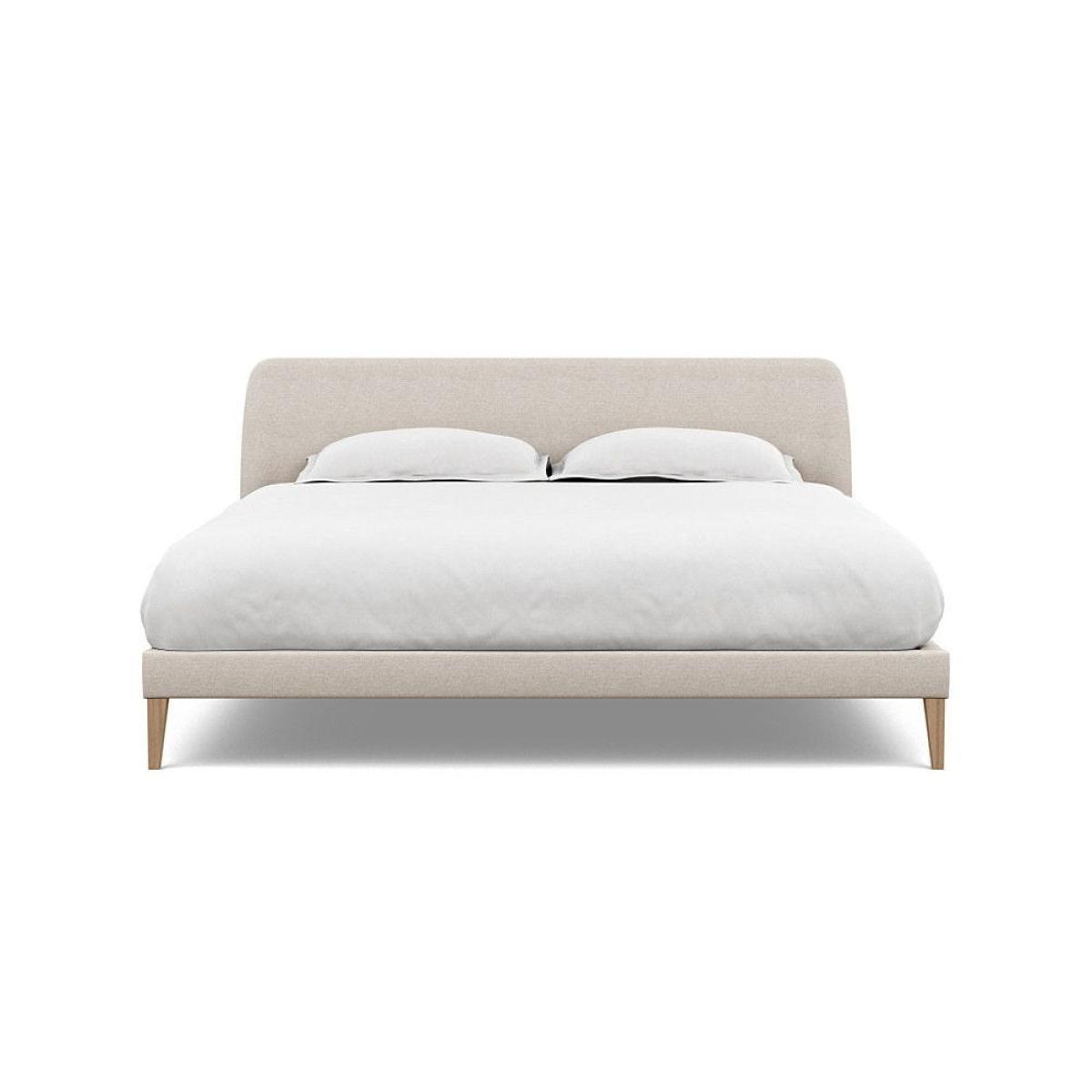 Heal's Wallis Bed Double Velvet Grape Walnut Feet - Heal's UK Bedroom Furniture – image 81