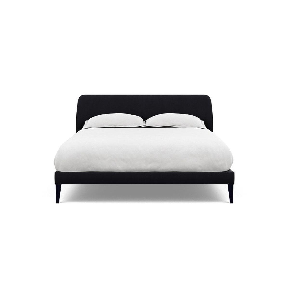 Heal's Wallis Bed Double Velvet Grape Walnut Feet - Heal's UK Bedroom Furniture – image 82