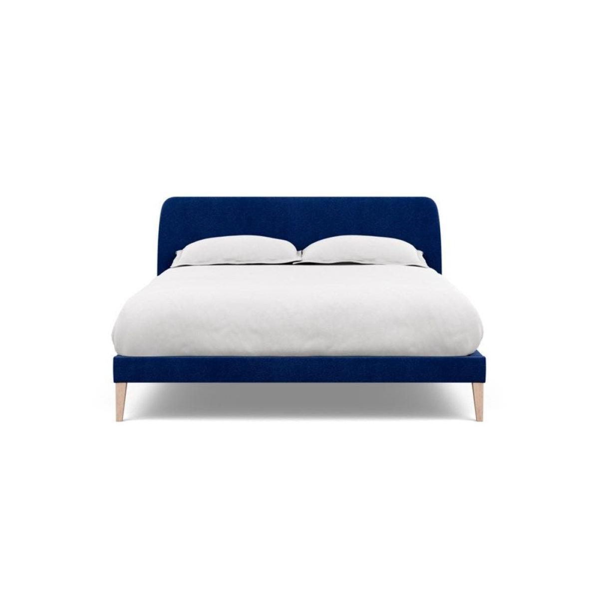 Heal's Wallis Bed Double Velvet Grape Walnut Feet - Heal's UK Bedroom Furniture – image 83