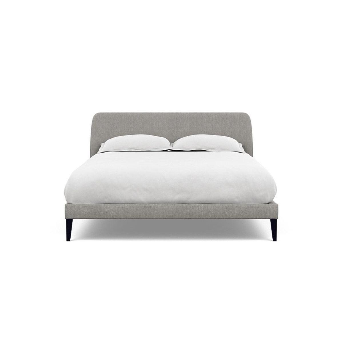 Heal's Wallis Bed Double Velvet Grape Walnut Feet - Heal's UK Bedroom Furniture – image 91