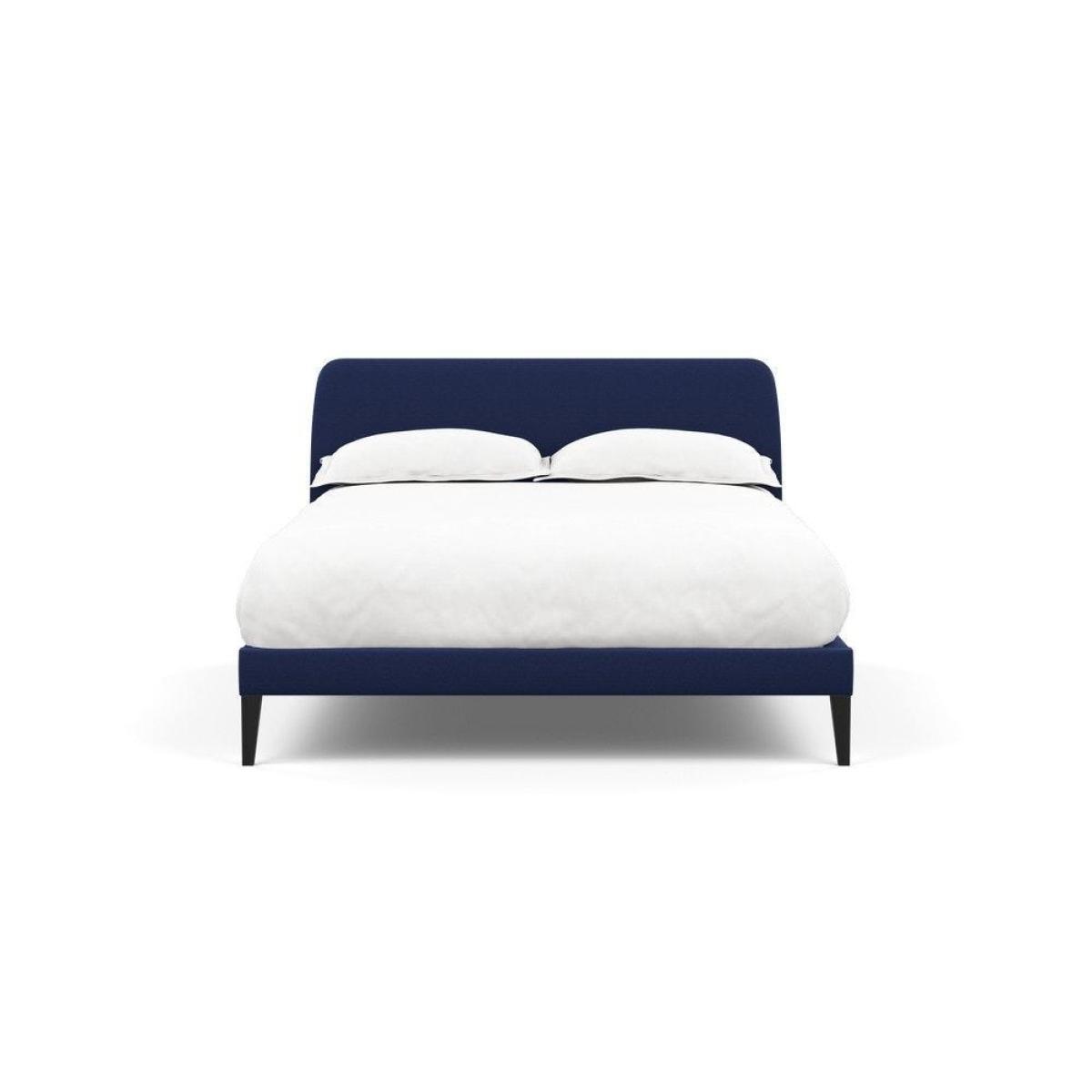 Heal's Wallis Bed Double Velvet Grape Walnut Feet - Heal's UK Bedroom Furniture – image 94