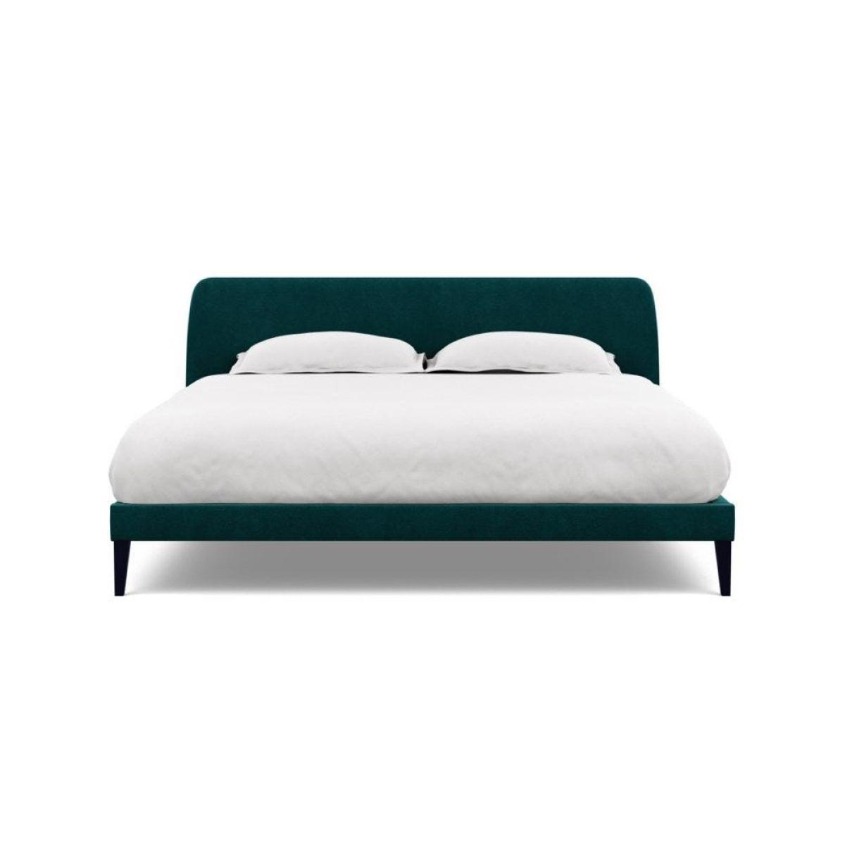 Heal's Wallis Bed Double Velvet Grape Walnut Feet - Heal's UK Bedroom Furniture – image 96