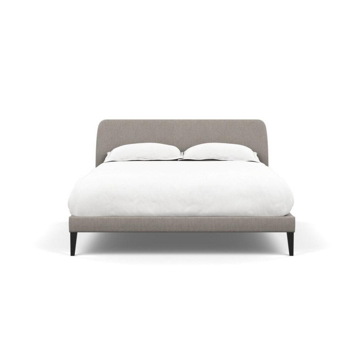 Heal's Wallis Bed Double Velvet Grape Walnut Feet - Heal's UK Bedroom Furniture – image 100