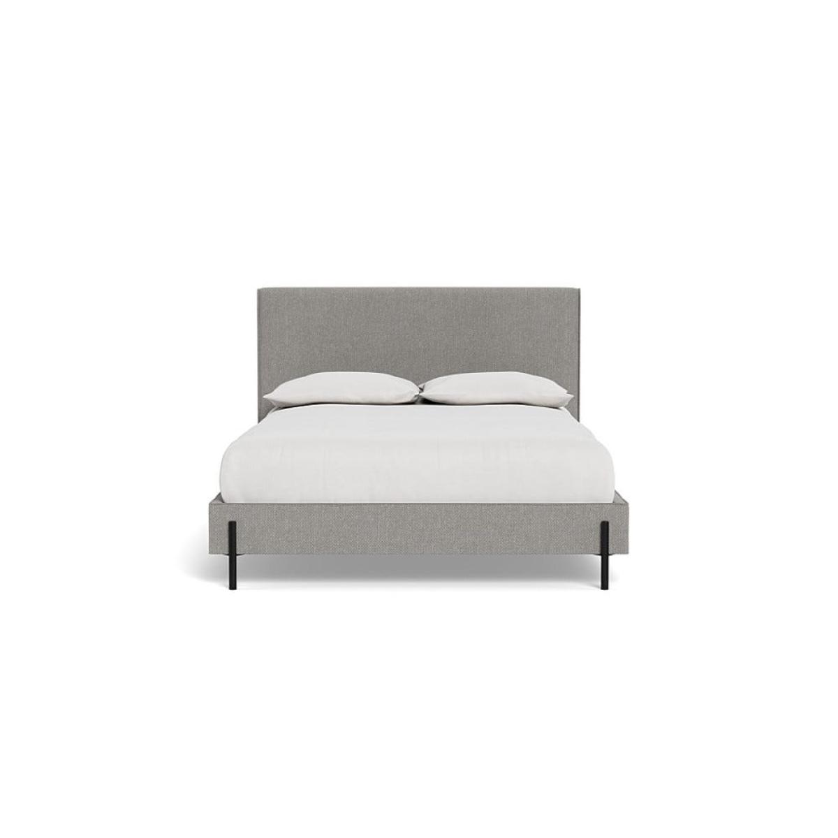 Heal's Tortona Double Bed Texture Pale Grey Black Feet – image 2