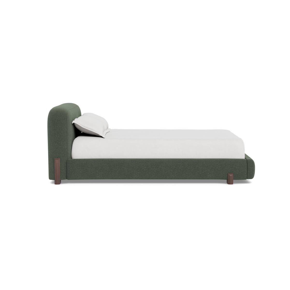 Heal's Nuvola Double Bed Boucle Fern Black Painted Feet - Heal's UK Bedroom Furniture – image 3