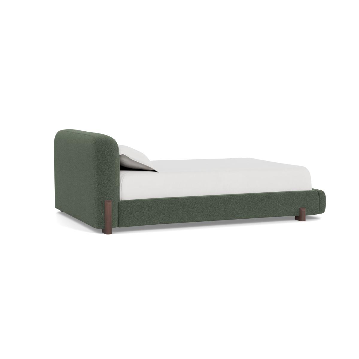 Heal's Nuvola Double Bed Boucle Fern Black Painted Feet - Heal's UK Bedroom Furniture – image 4