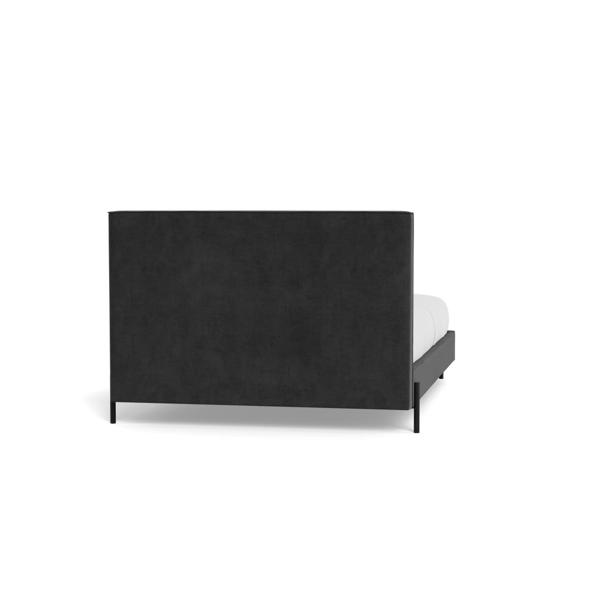 Heal's Tortona Double Bed Smart Luxe Velvet Nickel Black Feet – image 6
