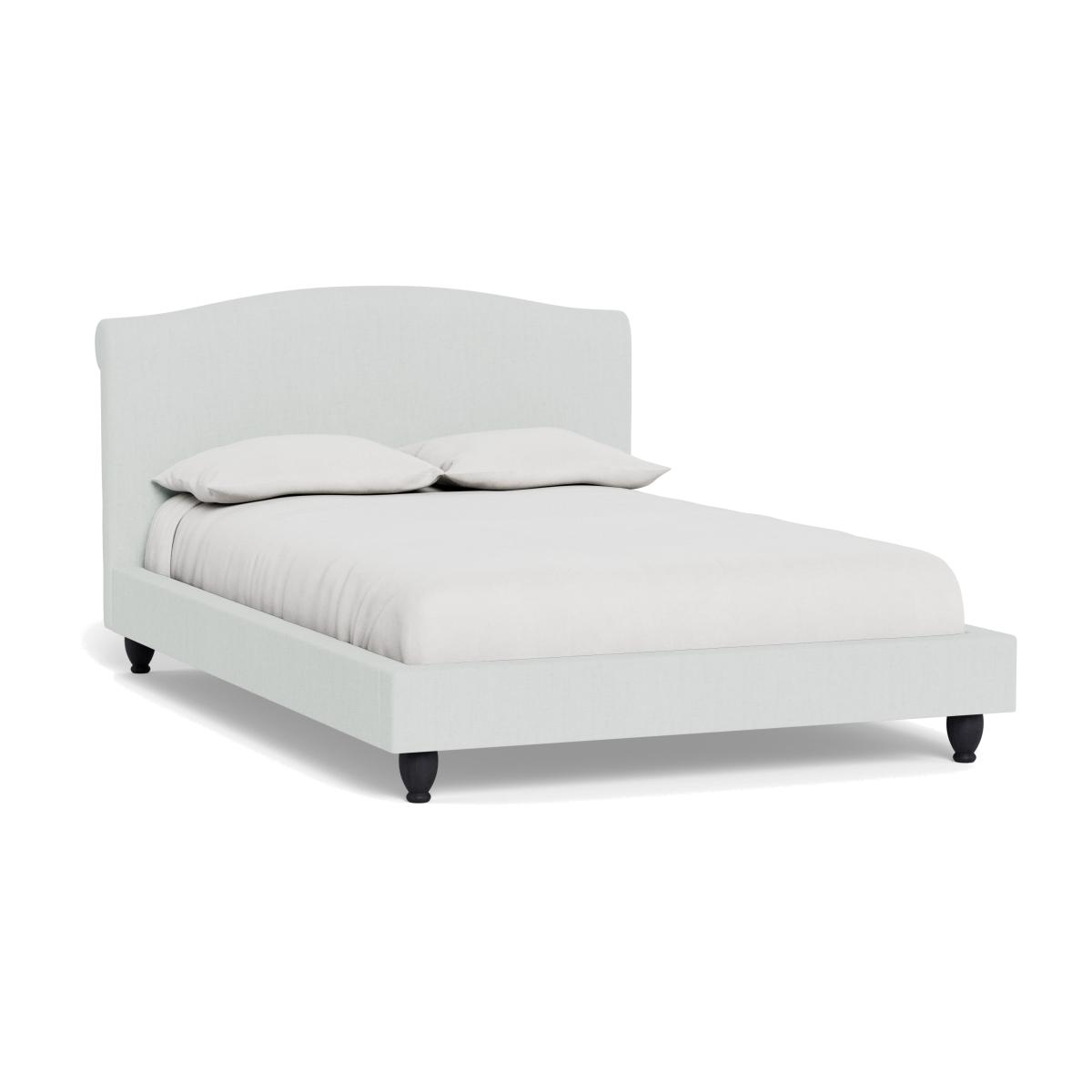 Heal's Devon Double Bed Broad Weave Tin Black Beech Feet – image 1