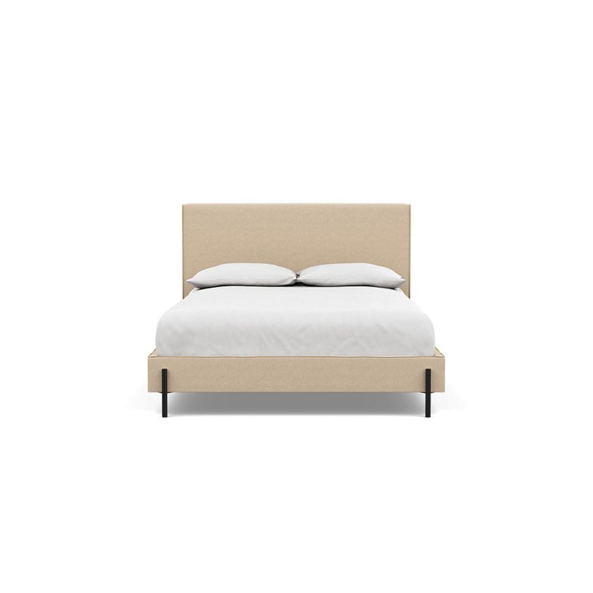 Heal's Tortona Double Bed Brushed Cotton Oat Black Feet – image 2