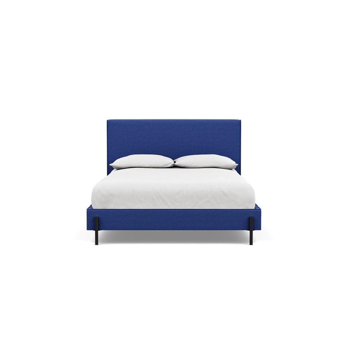 Heal's Tortona Double Bed Brushed Cotton Cobalt Black Feet – image 2