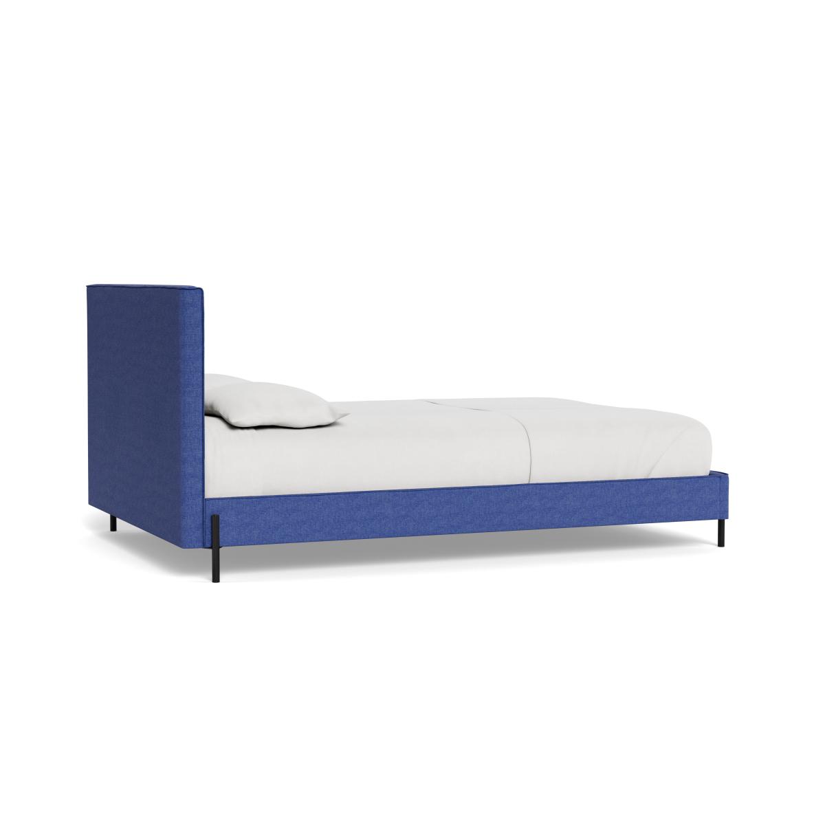 Heal's Tortona Double Bed Brushed Cotton Cobalt Black Feet – image 5