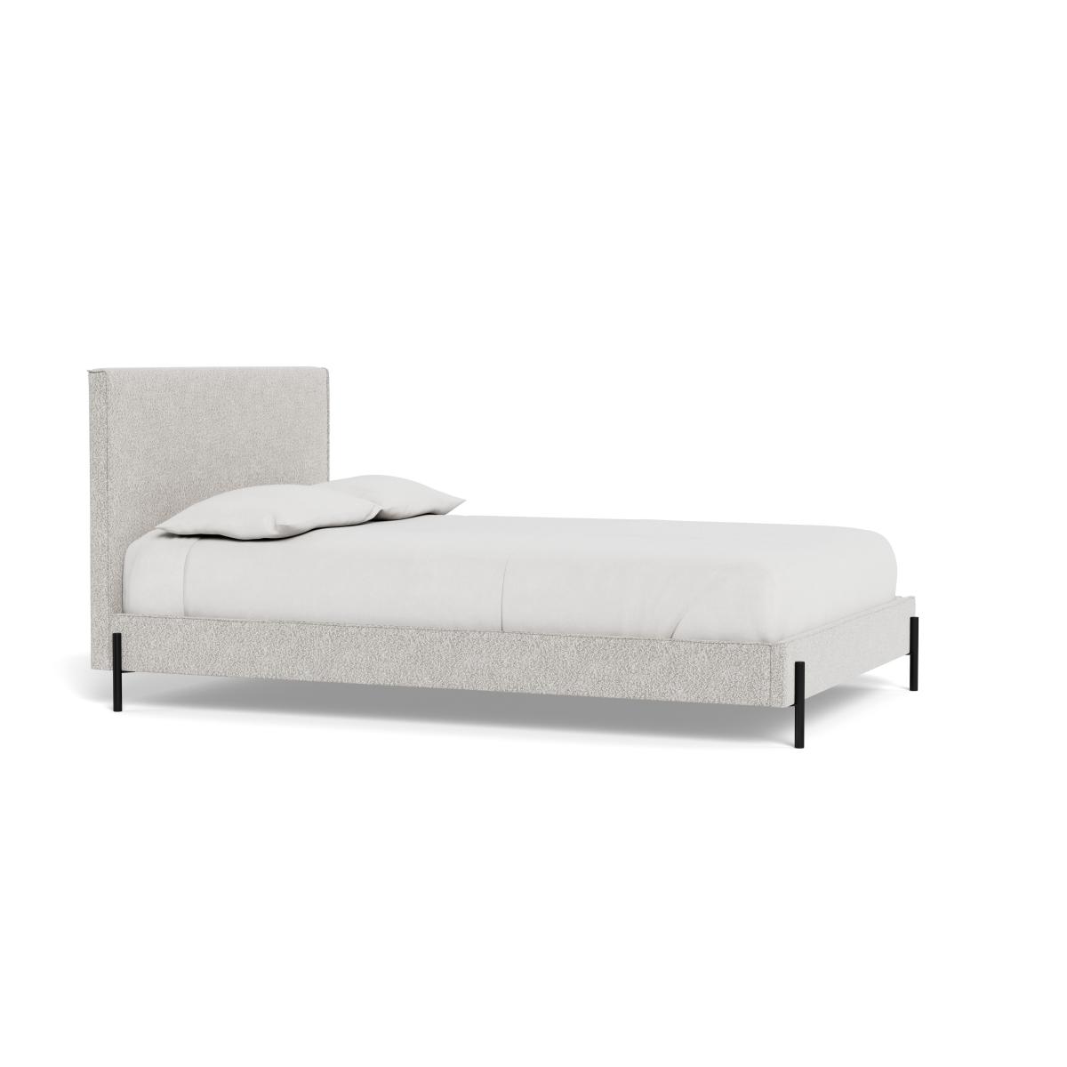 Heal's Tortona Double Bed Chunky Boucle Ecru Black Feet – image 3
