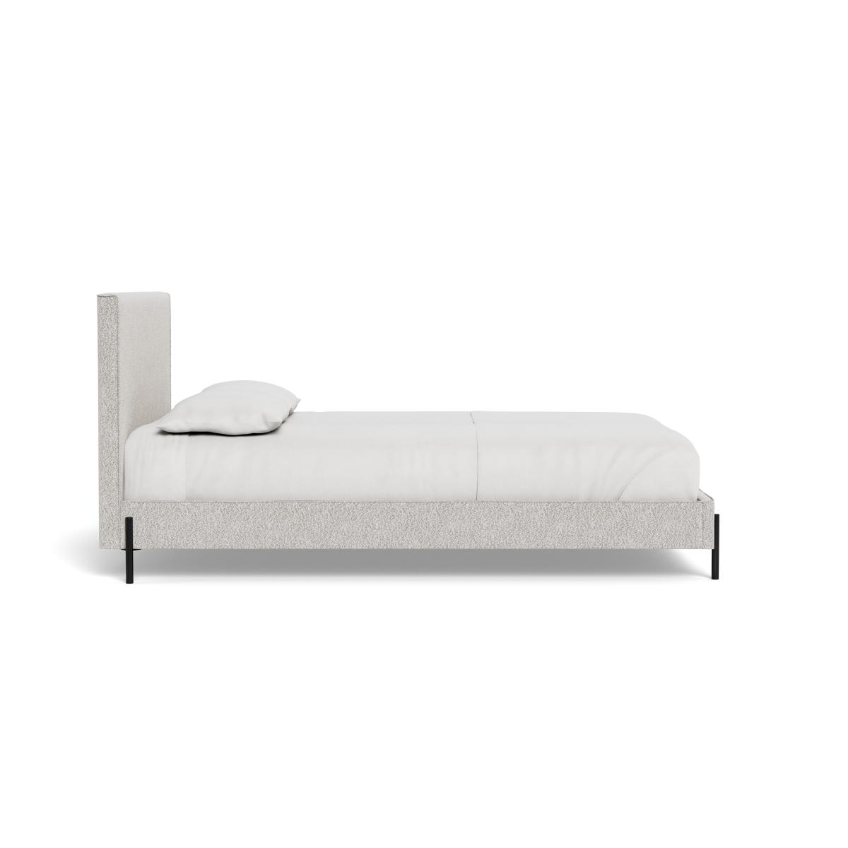 Heal's Tortona Double Bed Chunky Boucle Ecru Black Feet – image 4