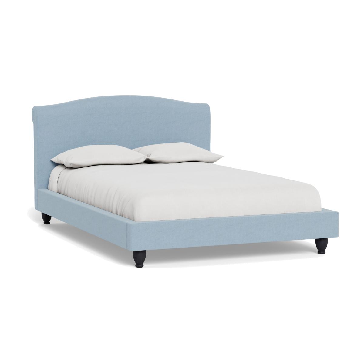 Heal's Devon Double Bed Capelo Linen-Cotton Sea Shanty Black Beech Feet – image 1