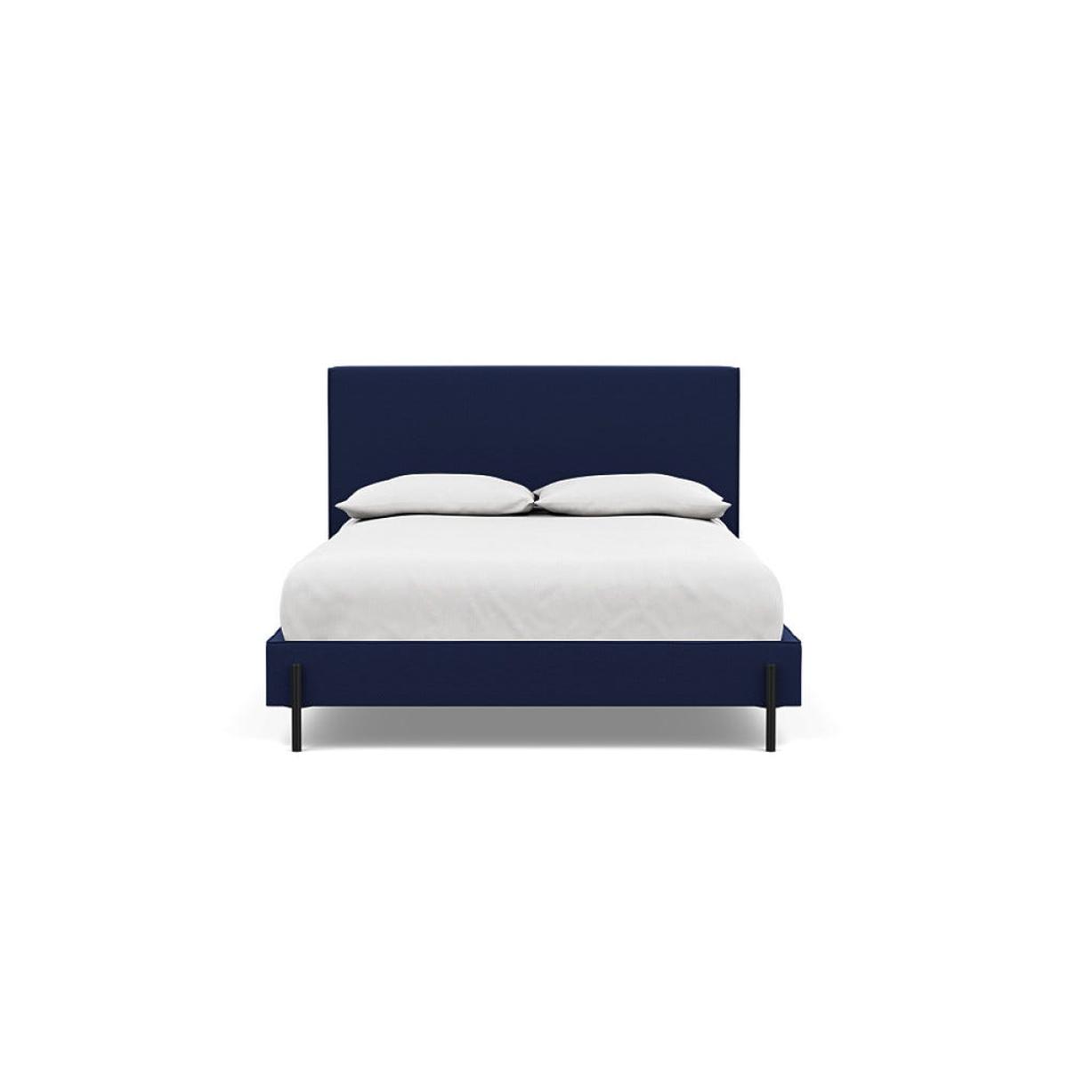 Heal's Tortona Double Bed Melton Wool New Navy Black Feet – image 2