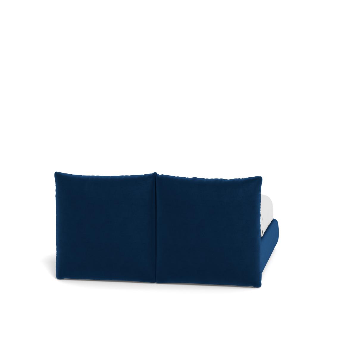 Heal's Pillow Bed Double Marylebone Velvet Sapphire Blue – image 4