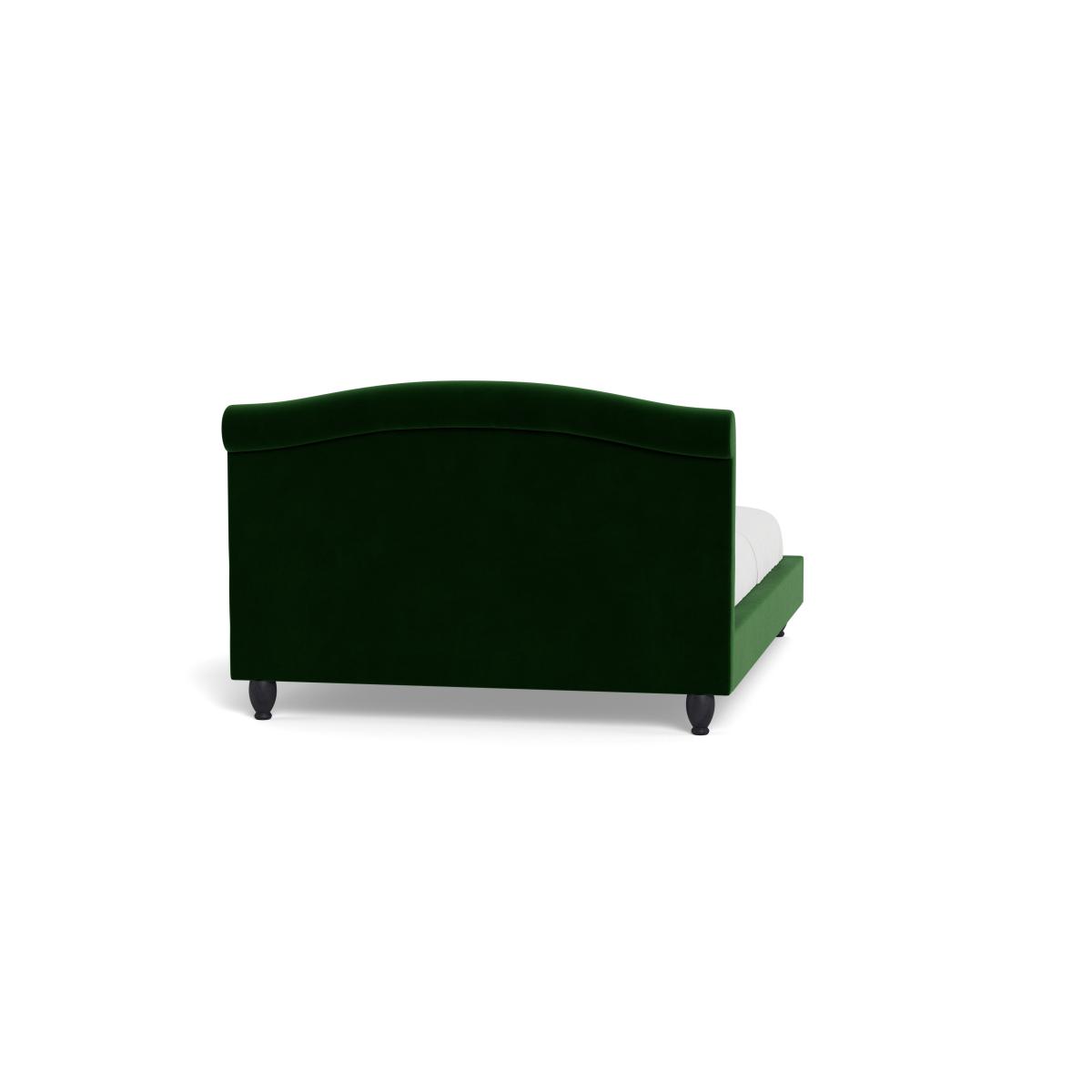 Heal's Devon Double Bed Smart Velvet Forest Black Beech Feet – image 6