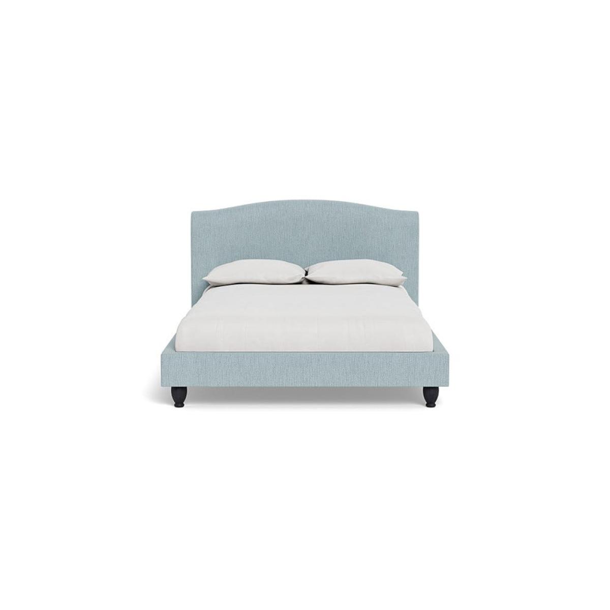 Heal's Devon Double Bed Smart Linen Mix Duck Egg Black Beech Feet – image 2