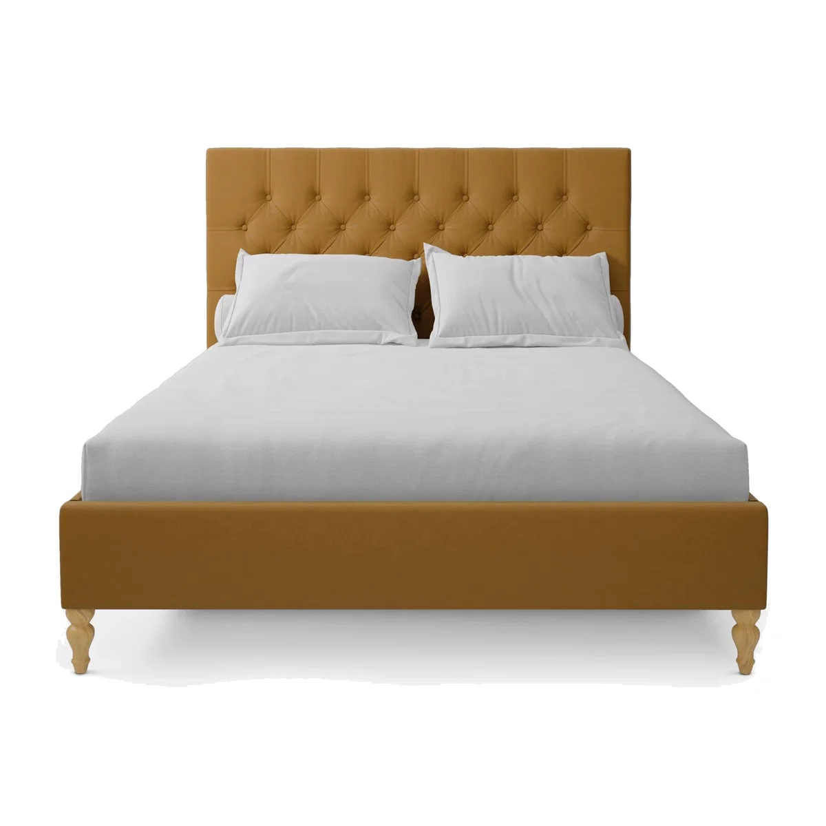 Koti Home Eden Upholstered Bed Frame, Double – image 1