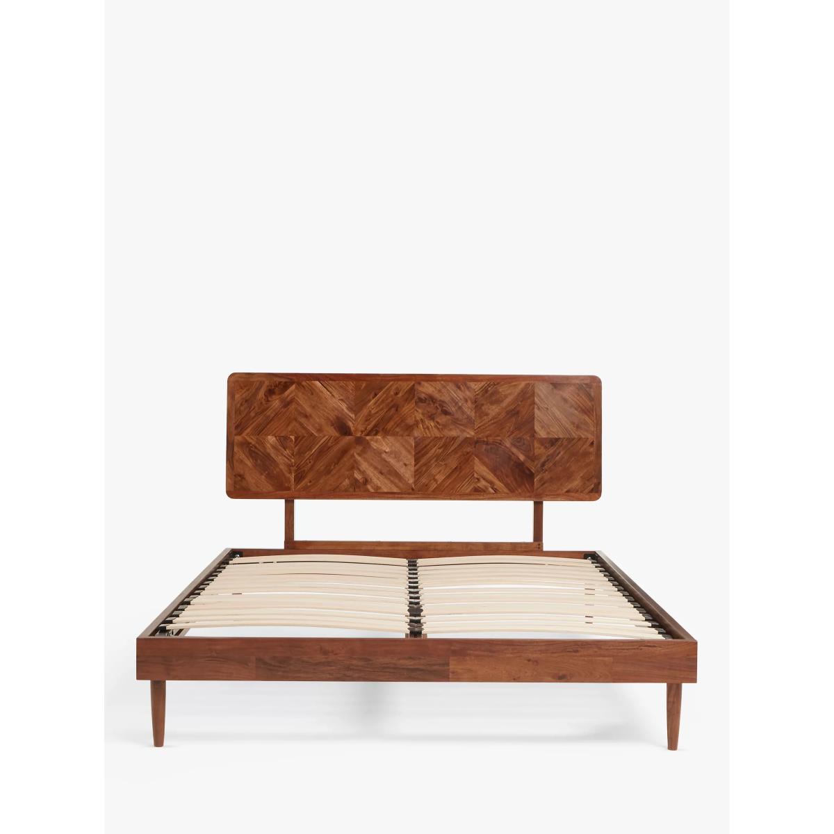 John Lewis + Swoon Franklin Bed Frame, Double, Dark Brown – image 3
