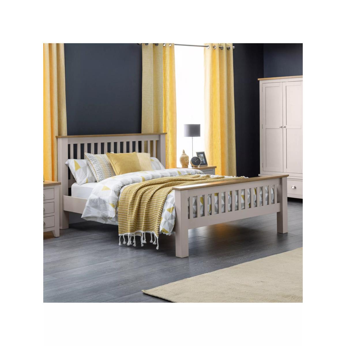 Julian Bowen Richmond Bed Frame, Double, Grey – image 2