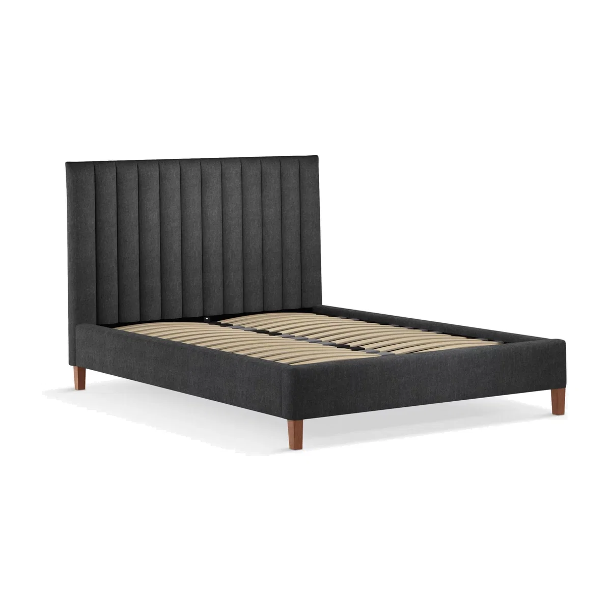 John Lewis Fluted Upholstered Bed Frame, Double – image 1