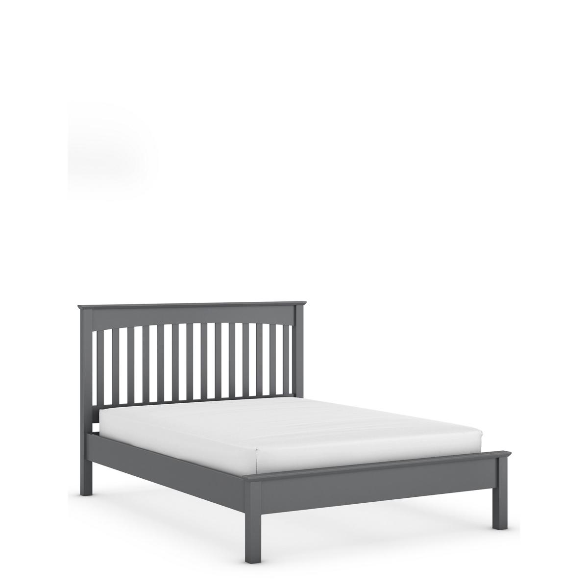 M&S Hastings Bed - 4FT - Soft White, Soft White,Mid Blue,Grey,Dark Grey – image 2