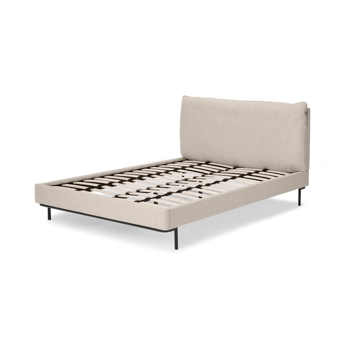 Harlow Double Bed, Oat Weave – image 3
