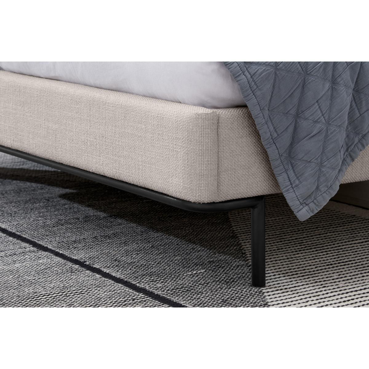 Harlow Double Bed, Oat Weave – image 6