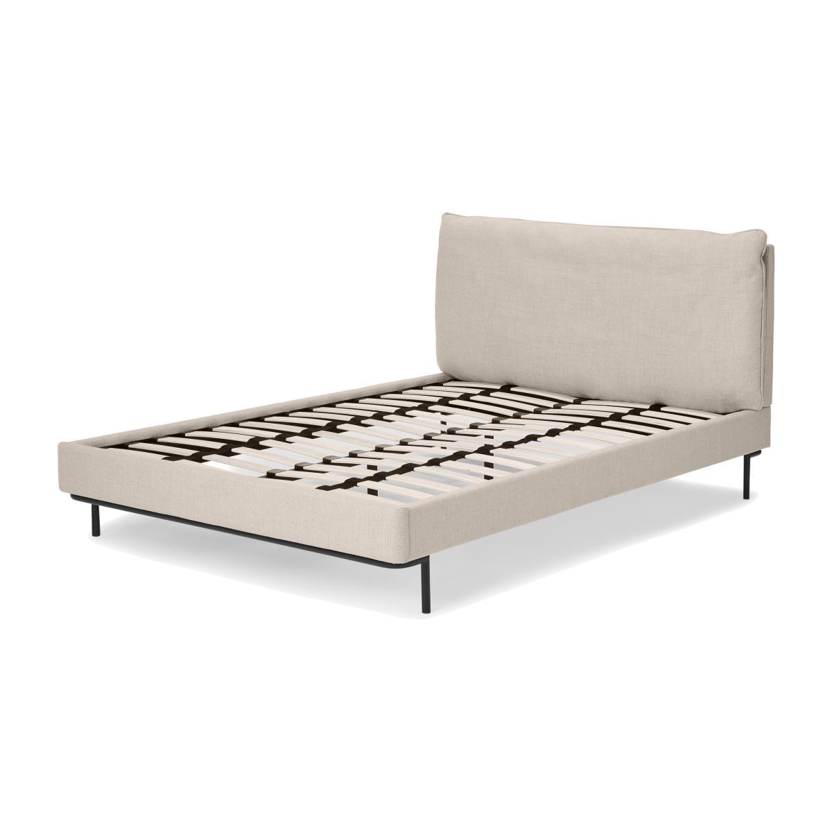 Harlow Double Bed, Oat Weave – image 1
