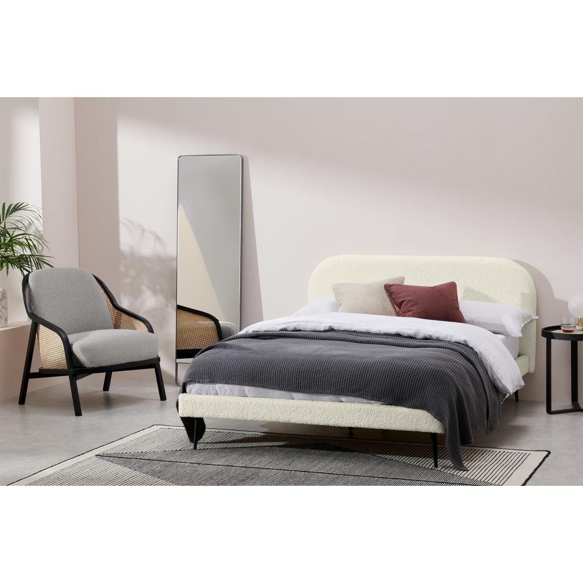 Eulia Double Bed, Faux Sheepskin – image 4