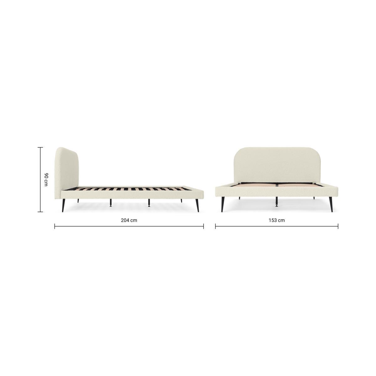 Eulia Double Bed, Faux Sheepskin – image 8