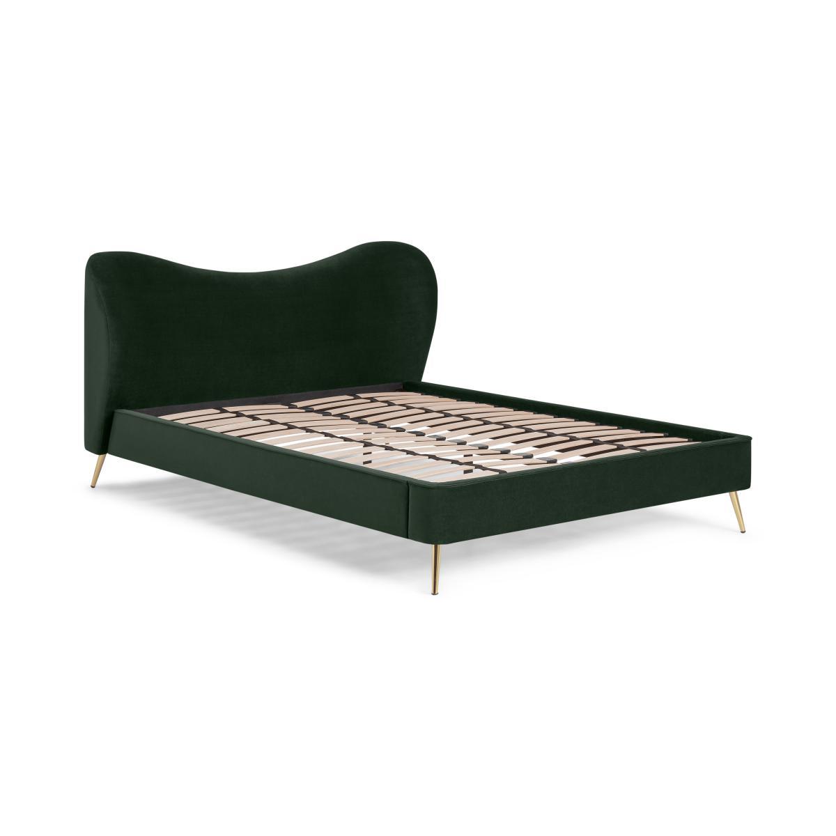 Kooper Double Bed, Laurel Green Velvet – image 3