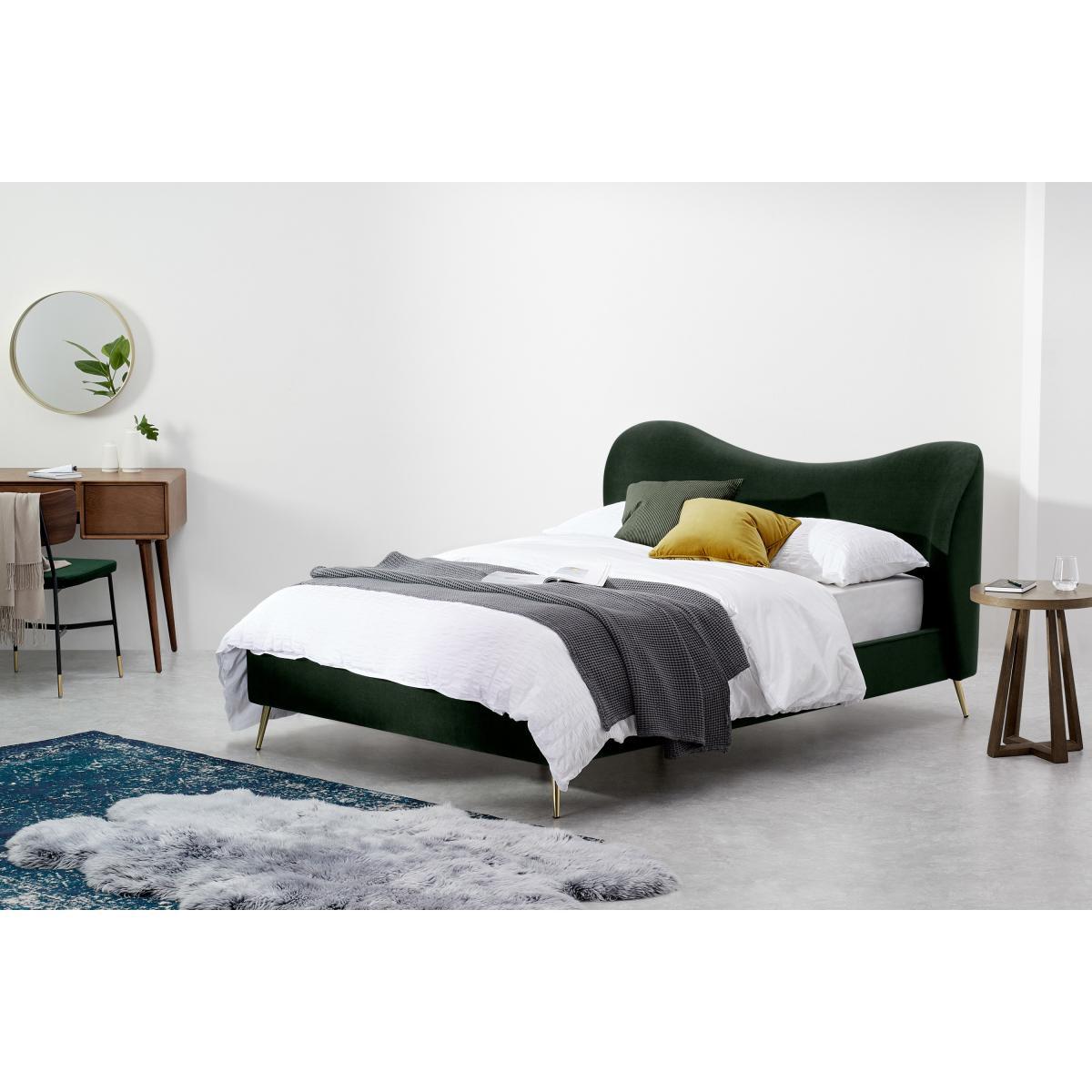 Kooper Double Bed, Laurel Green Velvet – image 4