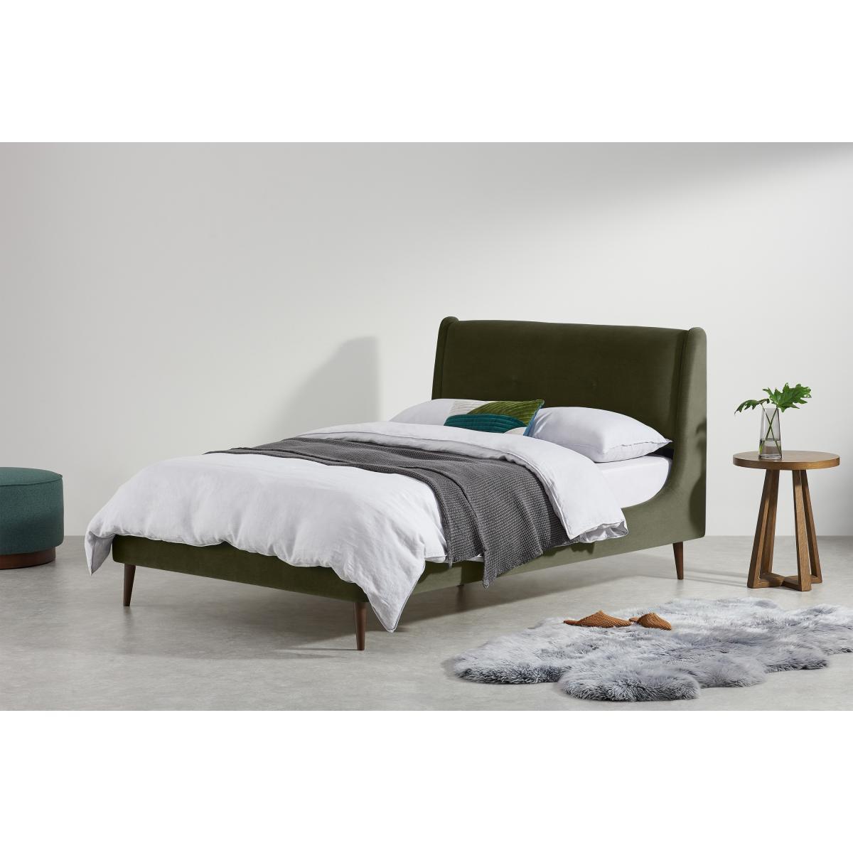 Raffety Double Bed, Sycamore Green Velvet – image 4