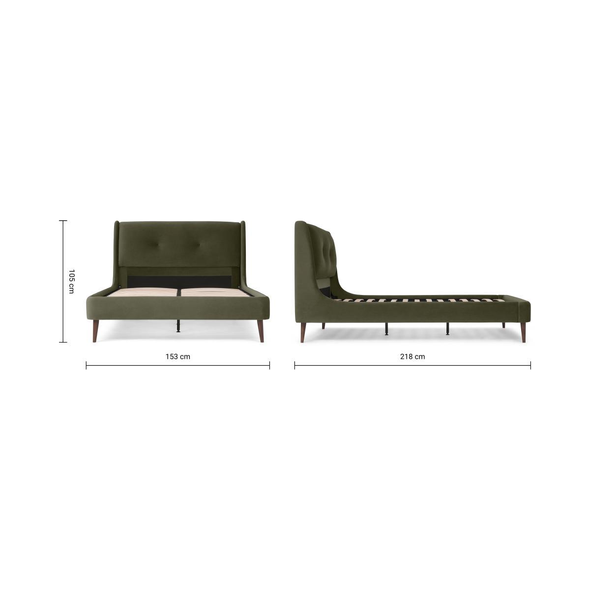 Raffety Double Bed, Sycamore Green Velvet – image 9