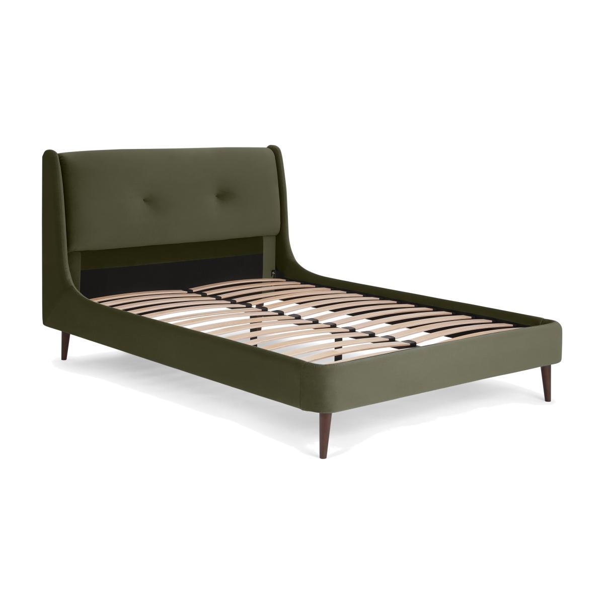 Raffety Double Bed, Sycamore Green Velvet – image 1