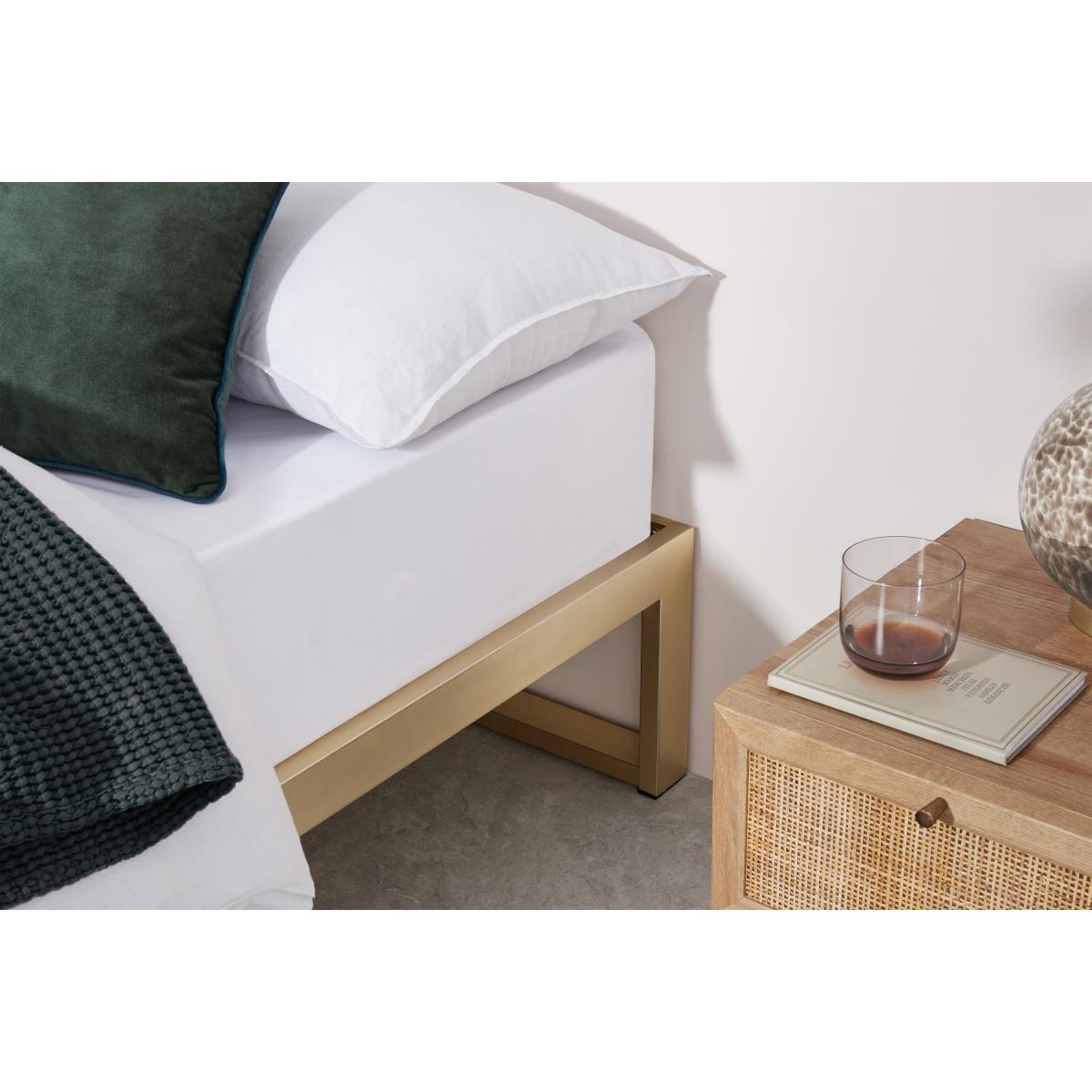 Selu Double Platform Bed, Brass – image 5