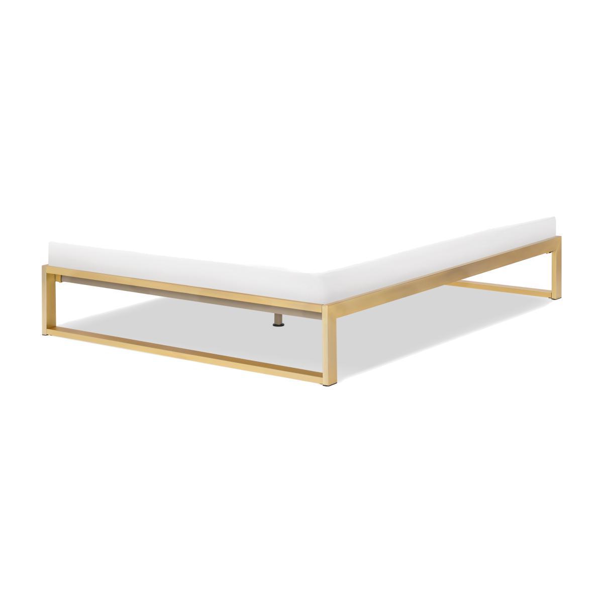 Selu Double Platform Bed, Brass – image 1