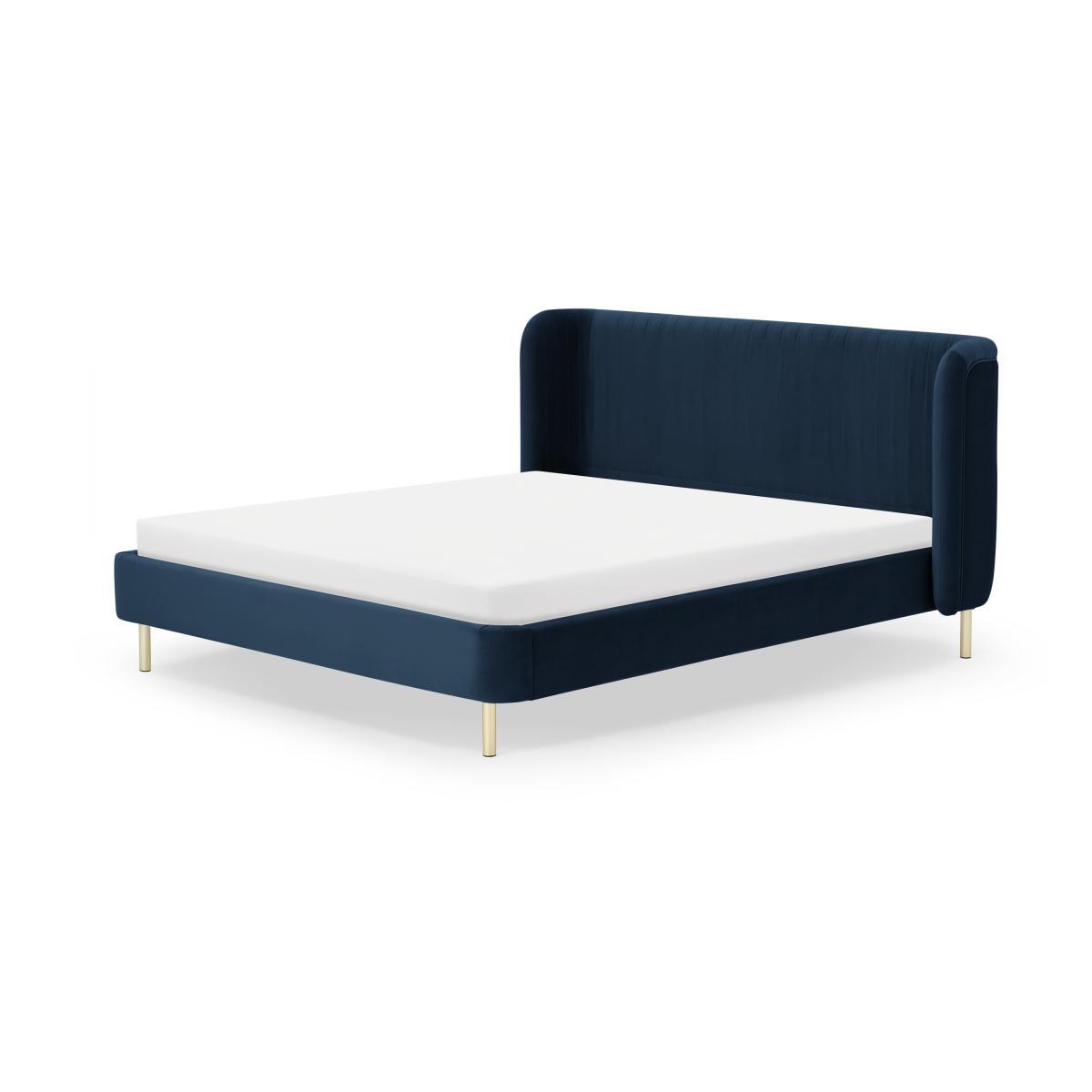 Ilana Double Bed, Sapphire Blue Velvet – image 2