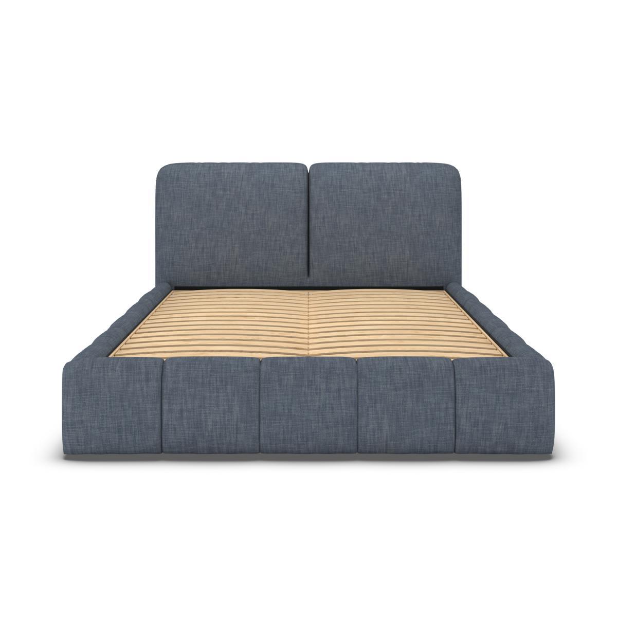 Maxmo Double Bed with Storage Drawers, Denim Cotton – image 6