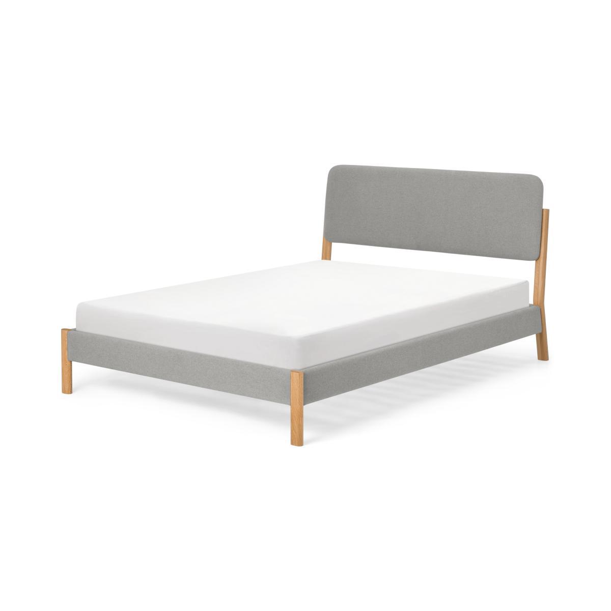 Almera Double Bed, Cool Grey & Oak – image 2