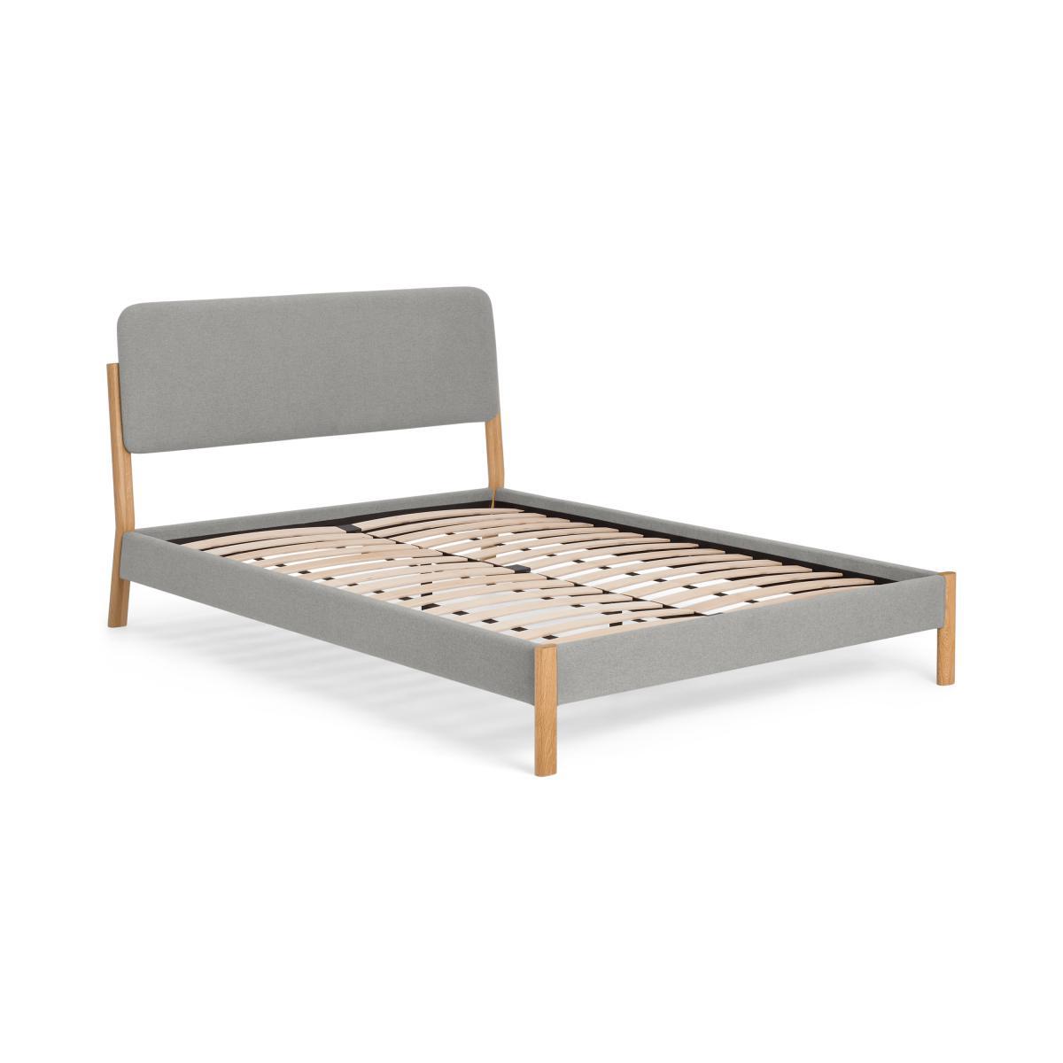 Almera Double Bed, Cool Grey & Oak – image 3