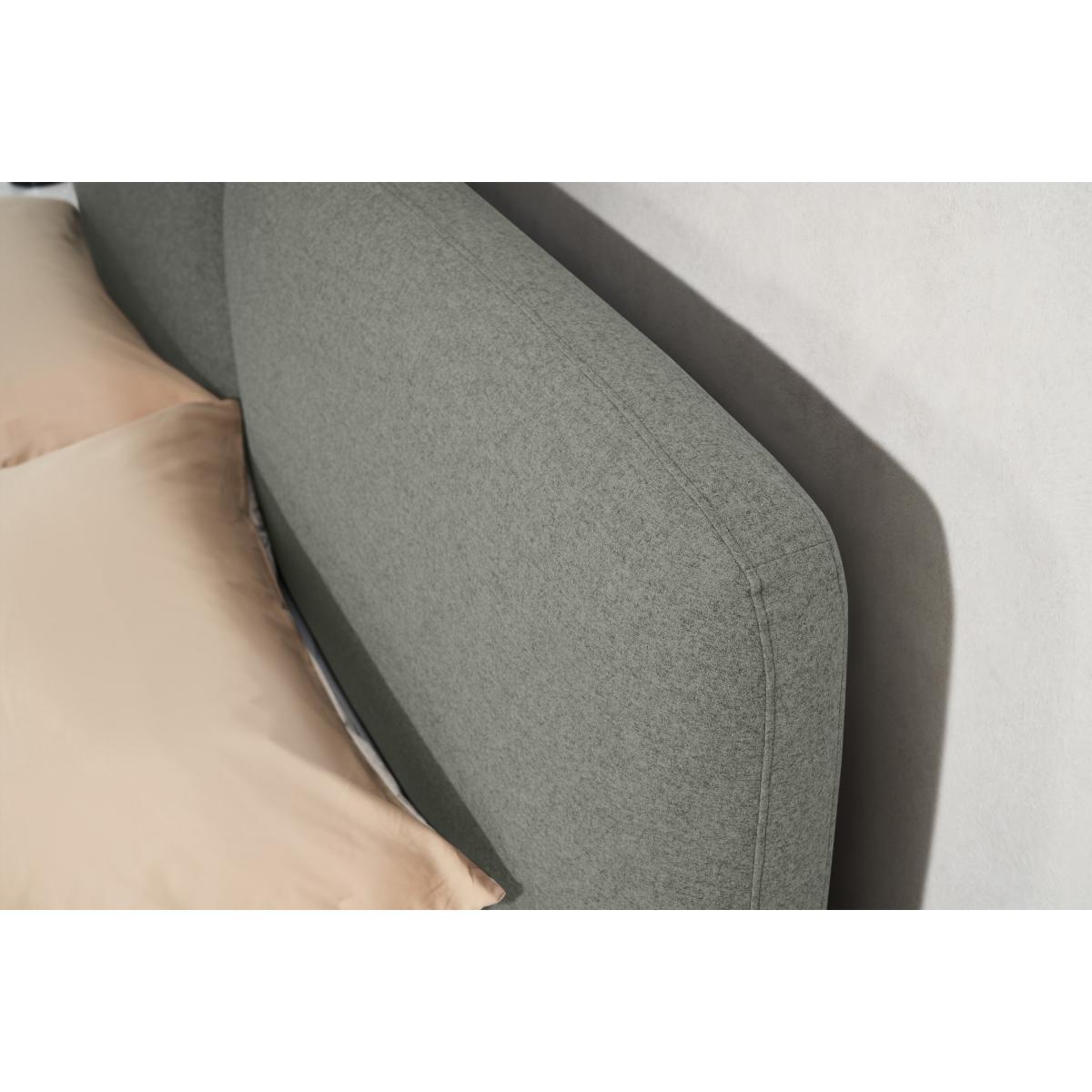 Maxmo Double Ottoman Storage Bed, Prussian Blue Cotton Velvet – image 4