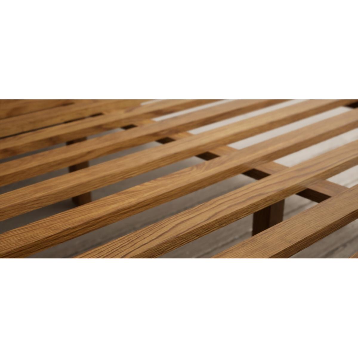 Burford Rustic Solid Oak Double Bed – image 8