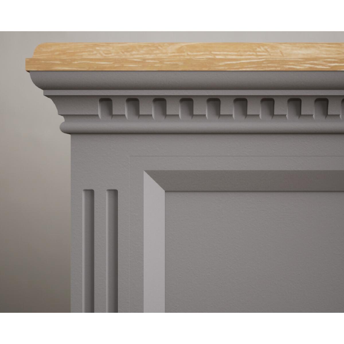 Francis Oak and Light Grey Painted Double Bed – image 5