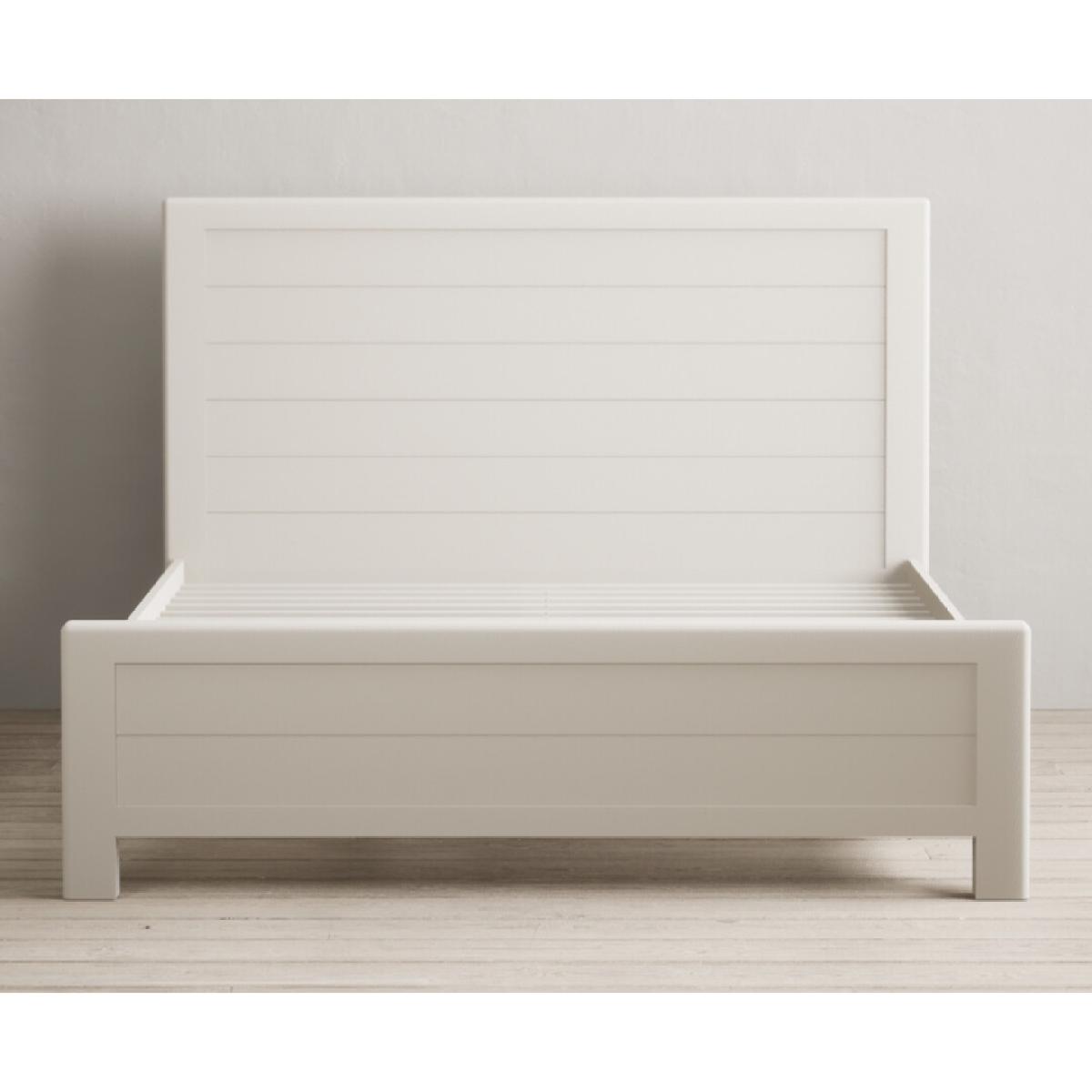 Harper Soft White Painted Double Bed – image 3