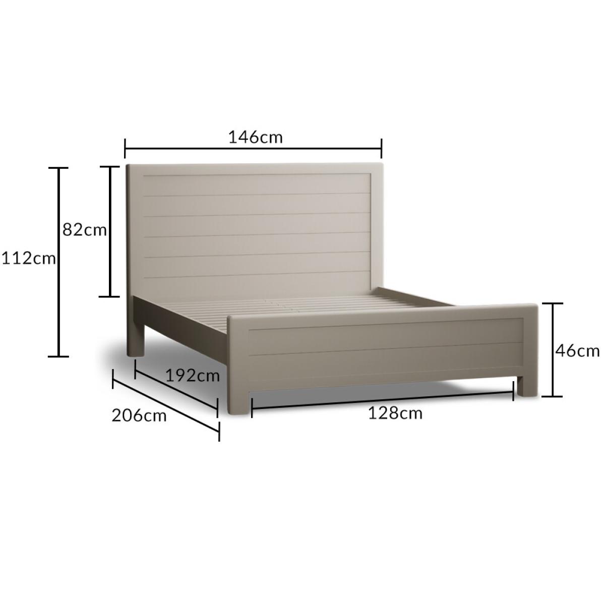 Harper Soft White Painted Double Bed – image 6