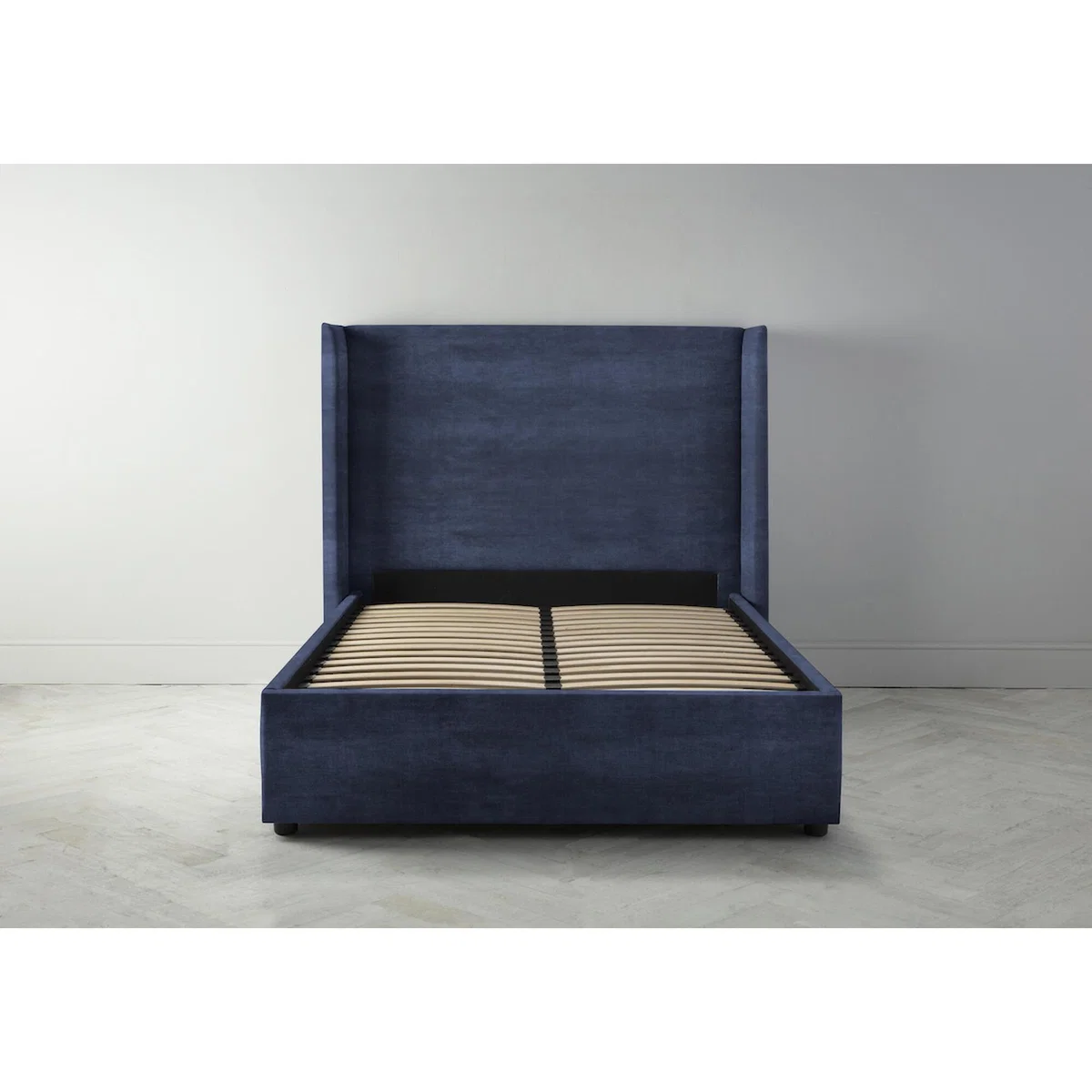 Suzie 4'6 Double Ottoman Bed Frame in Blue Lavender"