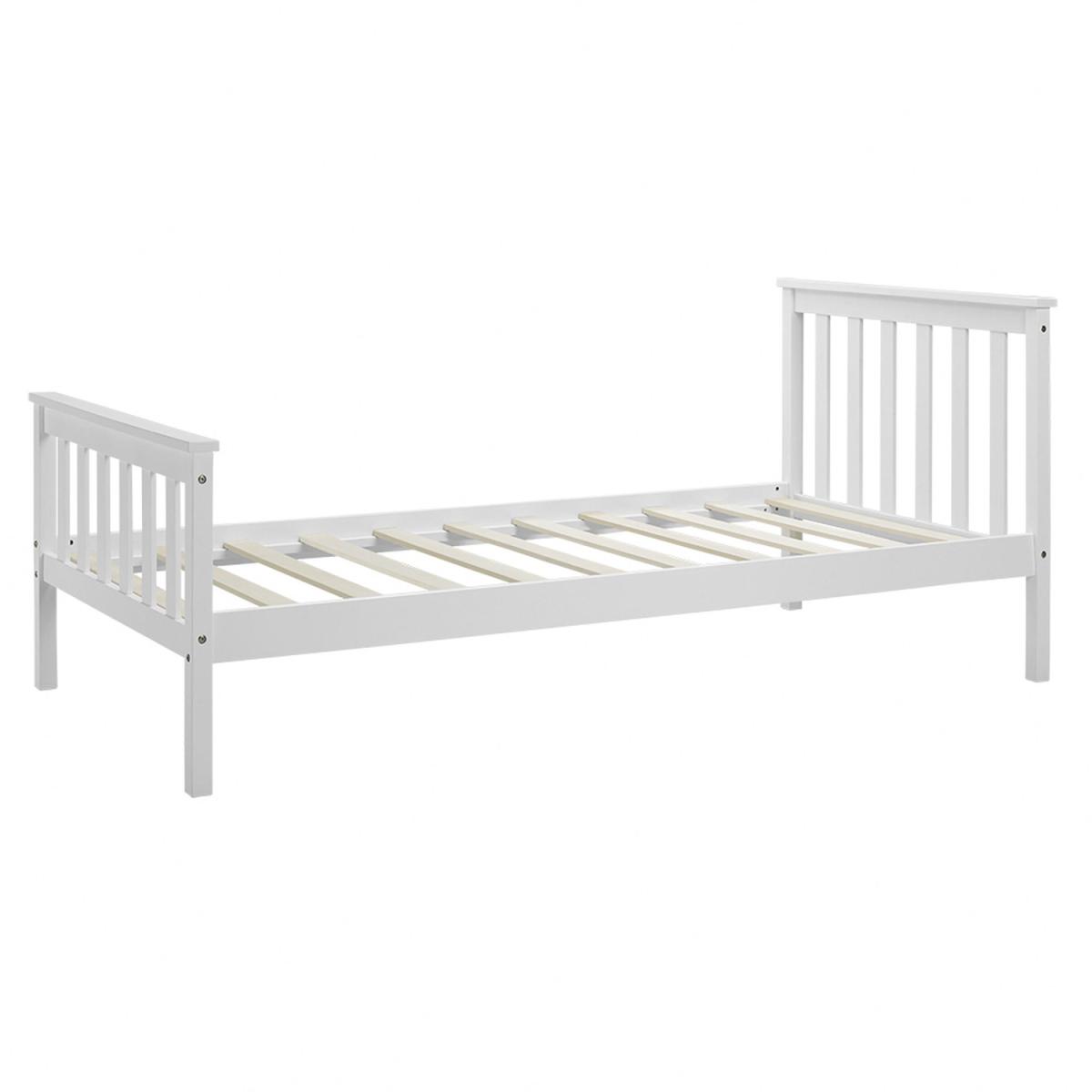 Huntly White Wooden Bed Frame - White / Double – image 4
